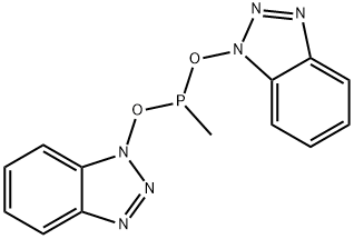 methyl-O,O-bis(1-benzotriazolyl)phosphate Struktur