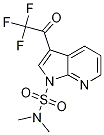 1H-Pyrrolo[2,3-b]pyridine-1-sulfonamide, N,N-dimethyl-3-(2,2,2-trifluoroacetyl)- Struktur