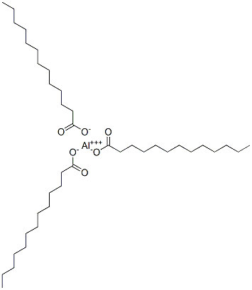 Tritridecanoic acid aluminum salt Struktur