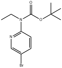 tert-Butyl 5-bromopyridin-2-yl(ethyl)carbamate Struktur