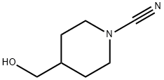 4-(hydroxyMethyl)piperidine-1-carbonitrile Struktur