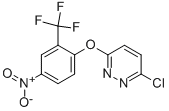 PYRIDAZINE, 3-CHLORO-6-[4-NITRO-2-(TRIFLUOROMETHYL)PHENOXY]- Struktur