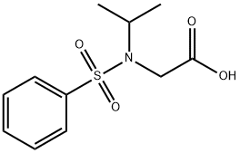 2-(N-isopropylphenylsulfonaMido)acetic acid Struktur