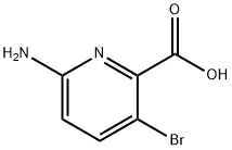 6-Amino-3-bromopicolinic acid Struktur