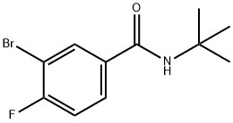 3-Bromo-N-tert-butyl-4-fluorobenzamide Struktur