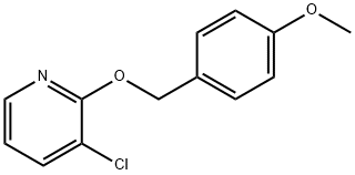 3-Chloro-2-(4-methoxybenzyloxy)pyridine Struktur