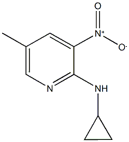 N-Cyclopropyl-5-methyl-3-nitropyridin-2-amine Struktur