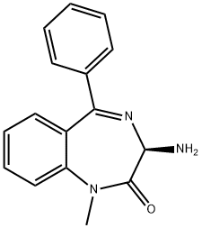 3-AMINO-1-METHYL-5-PHENYL-1,3-DIHYDRO-BENZO[E][1,4]DIAZEPIN-2-ONE Struktur