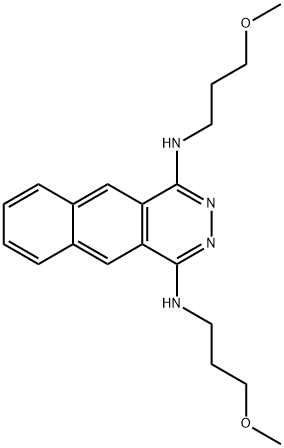 1,4-bis(methoxypropylamino)benzophthalazine Struktur