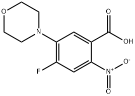 4-Fluoro-5-Morpholino-2-nitrobenzoic Acid Struktur