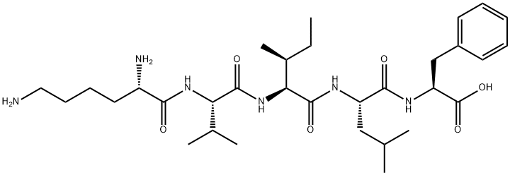 H-LYS-VAL-ILE-LEU-PHE-OH ACETATE SALT Struktur