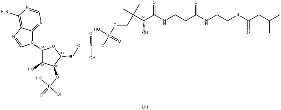 ISOVALERYL COENZYME A LITHIUM SALT (C5:0) Struktur