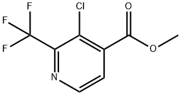 Methyl 3-chloro-2-(trifluoromethyl)isonicotinate Struktur