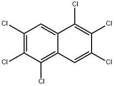 1,2,3,5,6,7-HEXACHLORONAPHTHALENE Struktur