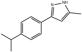 5-Methyl-3-p-isopropylphenylpyrazole Struktur