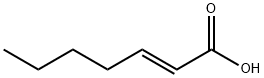 2-HEPTENOIC ACID Struktur