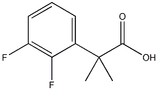 2-(2,3-Difluorophenyl)-2-methylpropanoic acid Struktur