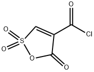 5H-1,2-Oxathiole-4-carbonylchloride,5-oxo-,2,2-dioxide(9CI) Struktur