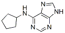 9H-Purin-6-amine, N-cyclopentyl- Struktur