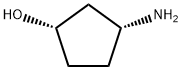 (1S,3R)-3-Aminocyclopentanol Structure