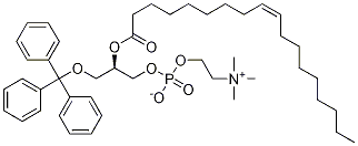 [R-(Z)]-4-Hydroxy-N,N,N-triMethyl-9-oxo-7-[(triphenylMethoxy)Methyl]-3,5,8-trioxa-4-phosphahexacos-17-en-1-aMiniuM 4-Oxide Inner Salt Struktur