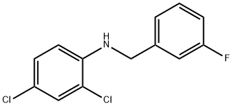 2,4-Dichloro-N-(3-fluorobenzyl)aniline, 97% Struktur