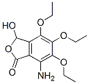 7-amino-4,5,6-triethoxy-3-hydroxyphthalide Struktur