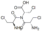 beta-chloroalanyl-beta-chloroalanyl-beta-chloroalanine Struktur