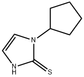 1-cyclopentyl-1H-imidazole-2-thiol Struktur