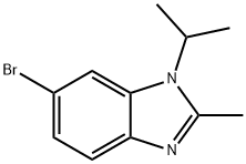 6-bromo-1-isopropyl-2-methyl-1H-benzo[d]imidazole Struktur