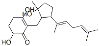 3,6-Dihydroxy-2-[[5-[1,5-dimethyl-1,4-hexadienyl]-2-hydroxy-2-methylcyclopentyl]methyl]-2-cyclohexen-1-one Struktur