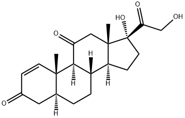 17α,21-Dihydroxypregn-1-ene-3,11,20-trione Struktur