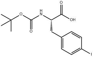 BOC-P-IODO-DL-PHE-OH Struktur