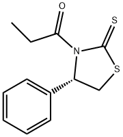 1-[(4R)-4-phenyl-2-thioxo-3-thiazolidinyl]-1-Propanone Struktur