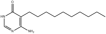 6-Amino-5-decyl-4-pyrimidinol Struktur