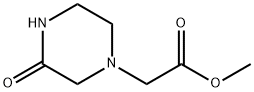 methyl 2-(3-oxopiperazin-1-yl)acetate Struktur