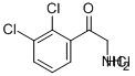 ETHANONE, 2-AMINO-1-(2,3-DICHLOROPHENYL)-, HYDROCHLORIDE Struktur