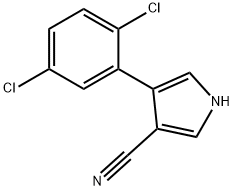 4-(2,5-DICHLOROPHENYL)-1-METHYL-1H-PYRROLE-3-CARBONITRILE Struktur