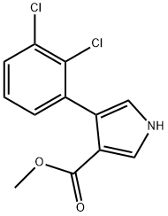 4-(2,3-DICHLOROPHENYL)-1H-PYRROLE-3-CARBOXYLICACIDMETHYLESTER Struktur