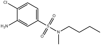 3-Amino-N-butyl-4-chloro-N-methylbenzenesulfonamide Struktur