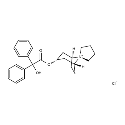 Trospium chloride Struktur