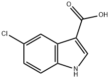 5-氯吲哚-3-羧酸 結(jié)構(gòu)式