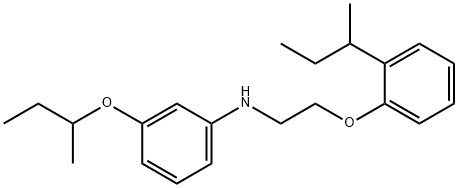 N-[3-(sec-Butoxy)phenyl]-N-{2-[2-(sec-butyl)-phenoxy]ethyl}amine Struktur