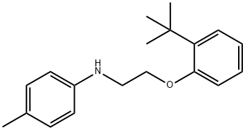 N-{2-[2-(tert-Butyl)phenoxy]ethyl}-4-methylaniline Struktur