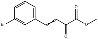 (E)-Methyl-4-(3-broMophenyl)-2-oxobut-3-enoate Struktur