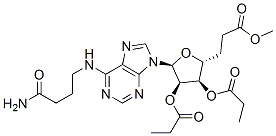 [(2R,3R,4R,5S)-5-[6-(3-carbamoylpropylamino)purin-9-yl]-3,4-dipropanoy loxy-oxolan-2-yl]methyl propanoate|化合物 T29730