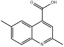 2,6-DIMETHYL-QUINOLINE-4-CARBOXYLIC ACID Struktur