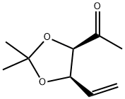 Ethanone, 1-[(4R,5R)-5-ethenyl-2,2-diMethyl-1,3-dioxolan-4-yl]- Struktur