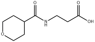 N-(Tetrahydro-2H-pyran-4-ylcarbonyl)-beta-alanine Struktur