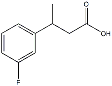 3-(3-fluorophenyl)butanoic acid Struktur